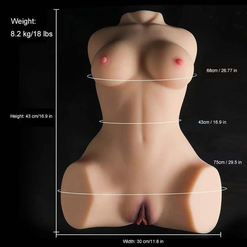 #5 Life Size TPE Realistic Sex Doll Torso With Big Boobs Full Size 60.96cm - Image 4 | Buy Online India