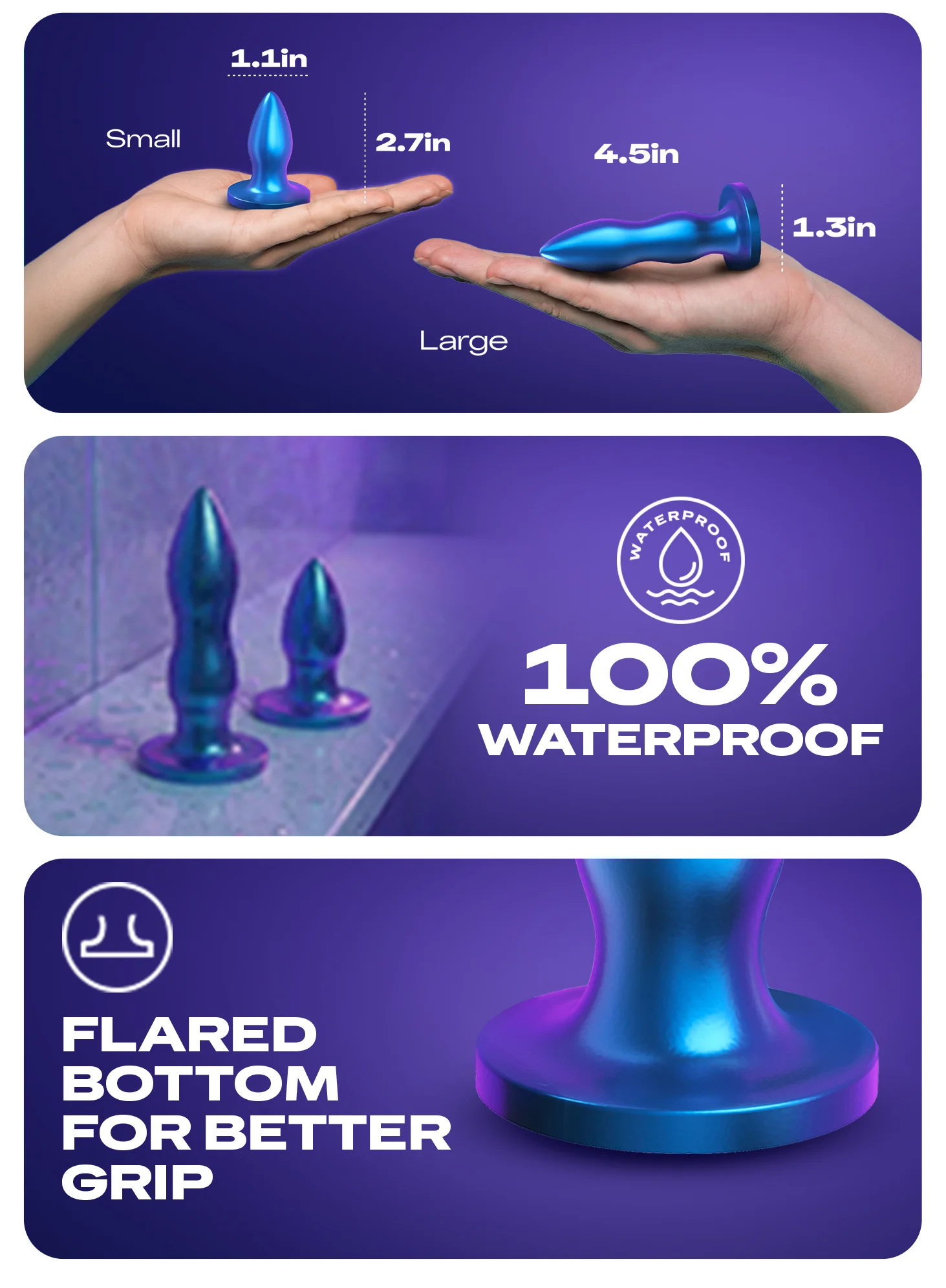 Durex Play A-Game Silicone Anal Plug Set for Men & Women thumbnail 7